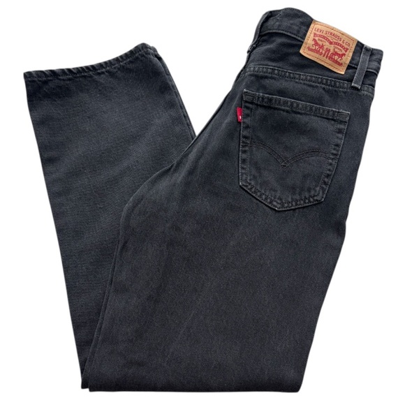 Levi’s Jeans Vintage Inspired 94 Baggy Straight Leg Black Denim Size W26 L31 - Picture 13 of 16